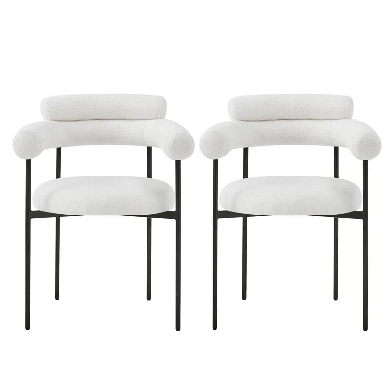 Christopher Knight Home Rylan Upholstered Armchair Dining Chairs