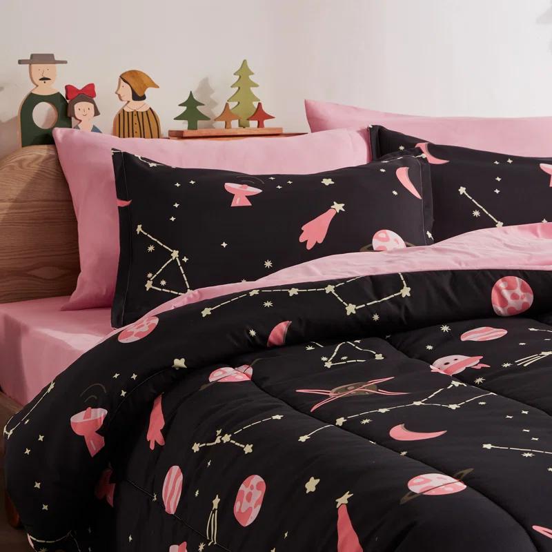 Sleep Zone Galaxy Bedding Set