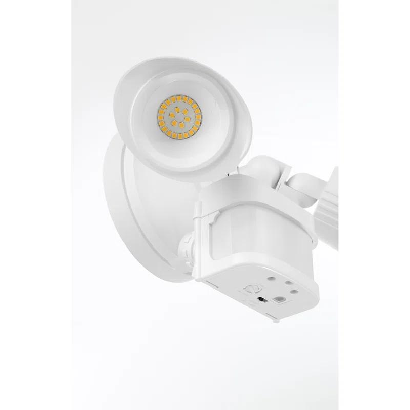 120 Watt 2 - Head LED Hardwired Dusk to Dawn Outdoor Security Flood Light with Motion Sensor