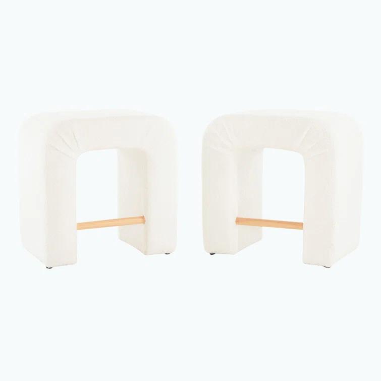 Orren Ellis Upholstered Boucle Dining Chairs, Set of 2 (Set of 2)