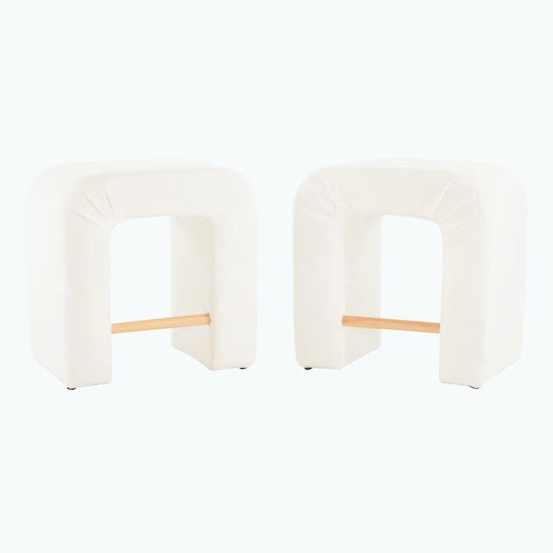 Orren Ellis Upholstered Boucle Dining Chairs, Set of 2 (Set of 2)