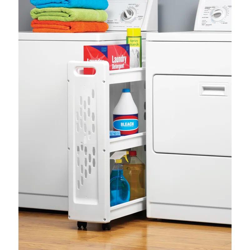 Whitmor, Inc Plastic Free Standing Laundry Cart with Wheels