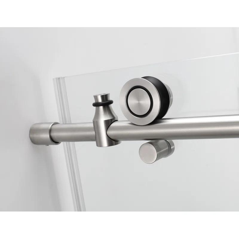 Coraline XL 44" - 48" W x 36" D x 80" H Frameless Rectangle Sliding Shower Enclosure