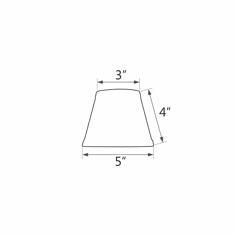 Aspen Creative Corporation 4'' H Synthetic Fabric Empire Lamp Shade (Set of 6)