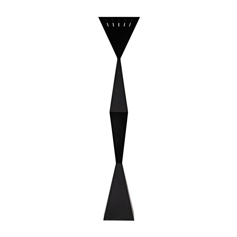Noir Brixton 66'' Matte Black Torchiere Floor Lamp