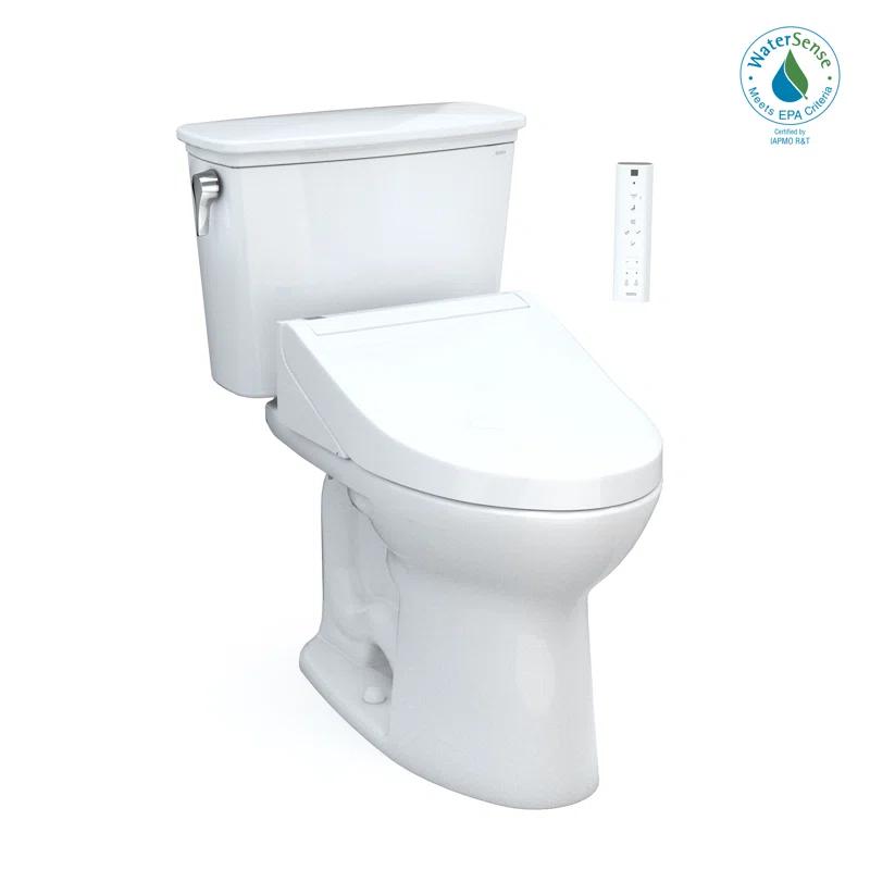 TOTO MW7863084CEG#01 Drake® 1.28 GPF (Water Efficient) Elongated Two-Piece Toilet with Tornado Flush (Seat Included)
