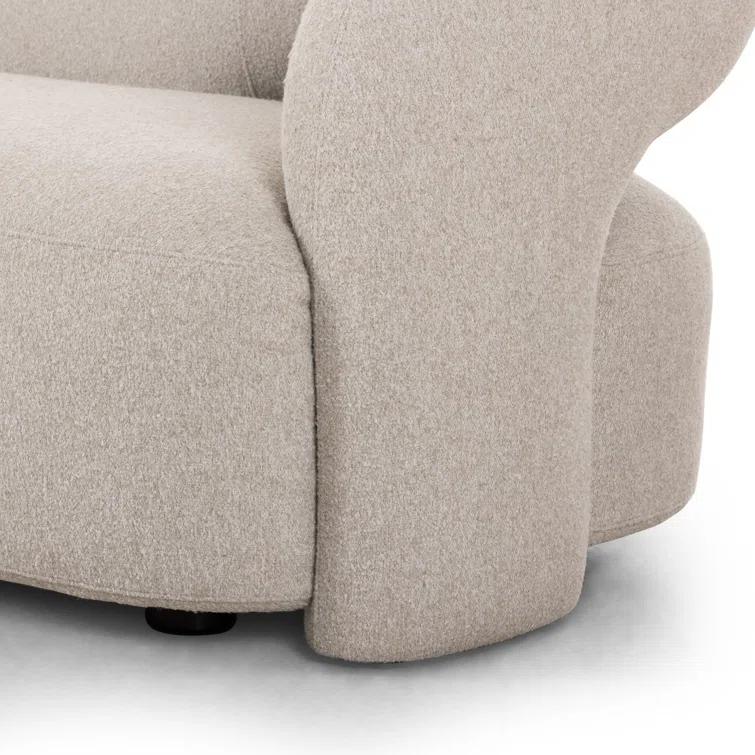 Crete Pebble Fabric Pillow-top Arm Sofa