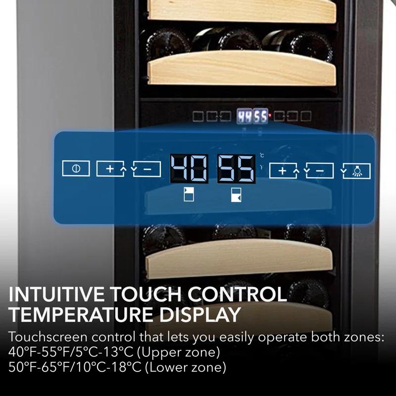 Whynter Whynter 15'' width 28 Bottle Dual Zone Built-In Wine Refrigerator