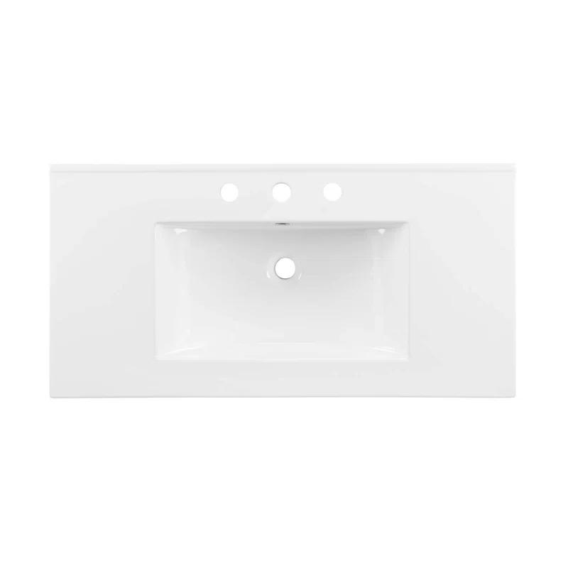 Modway Modway Soma 36'' Free Standing Single Bathroom Vanity with Manufactured Wood Top