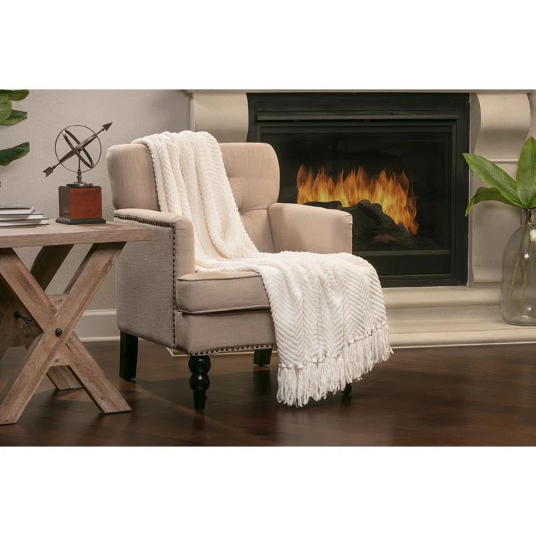 Chanasya Textured Knitted Throw & Reviews | Wayfair