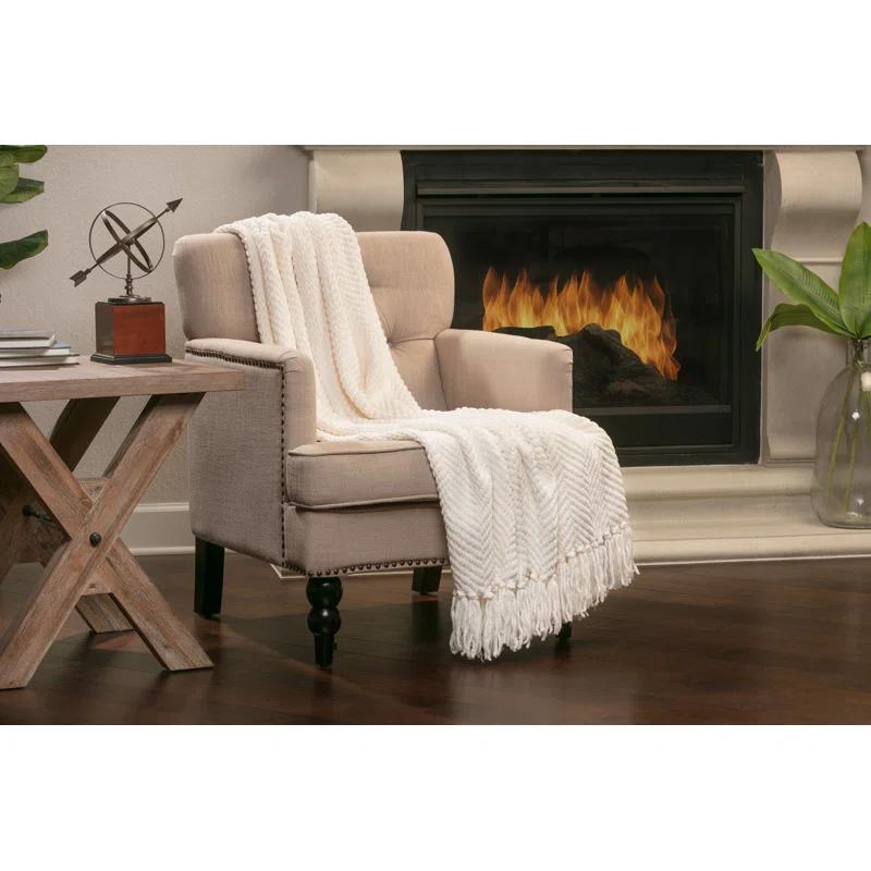 Chanasya Textured Knitted Throw & Reviews | Wayfair