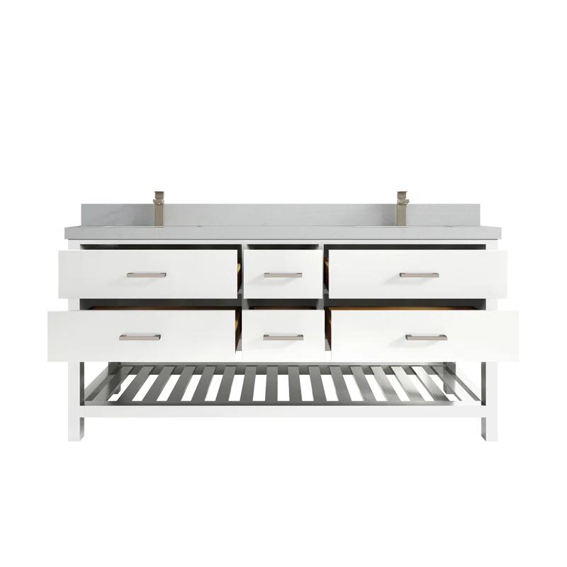 Willow Collections Parker 72'' Double Bathroom Vanity with Top