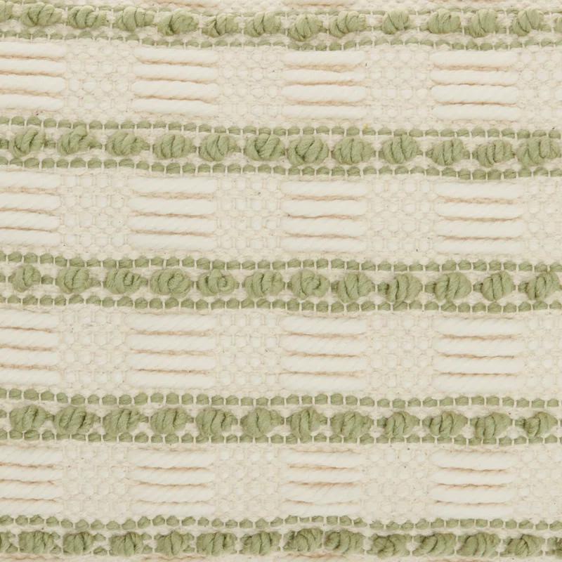 Mina Victory GC384-012020 Textured Cotton Blend Throw Pillow