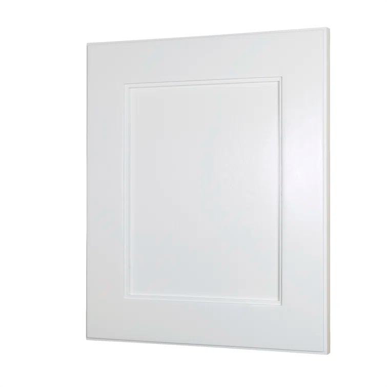 Fox Hollow Furnishings Recessed Framed 1 Door Medicine Cabinet with 2 Adjustable Shelves
