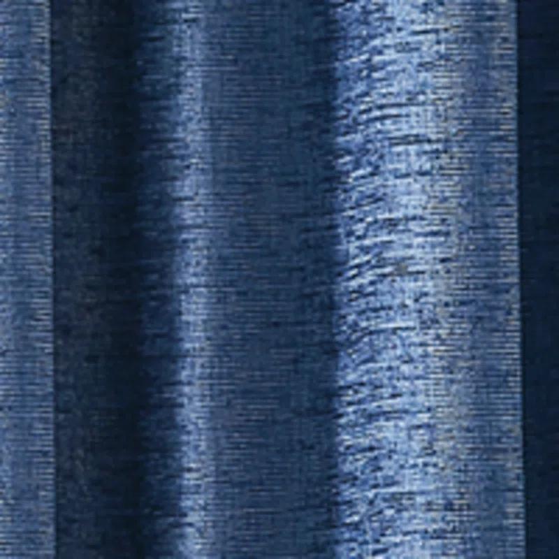 DKNY DKNY Boucle Chenille Room Darkening Curtain Panel Pair Indigo (Set of 2) (Set of 2)