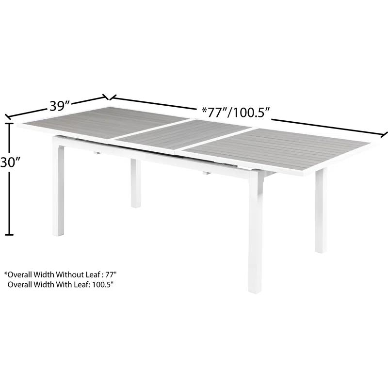 Wade Logan® Noonan Extendable Rectangular Outdoor Dining Table