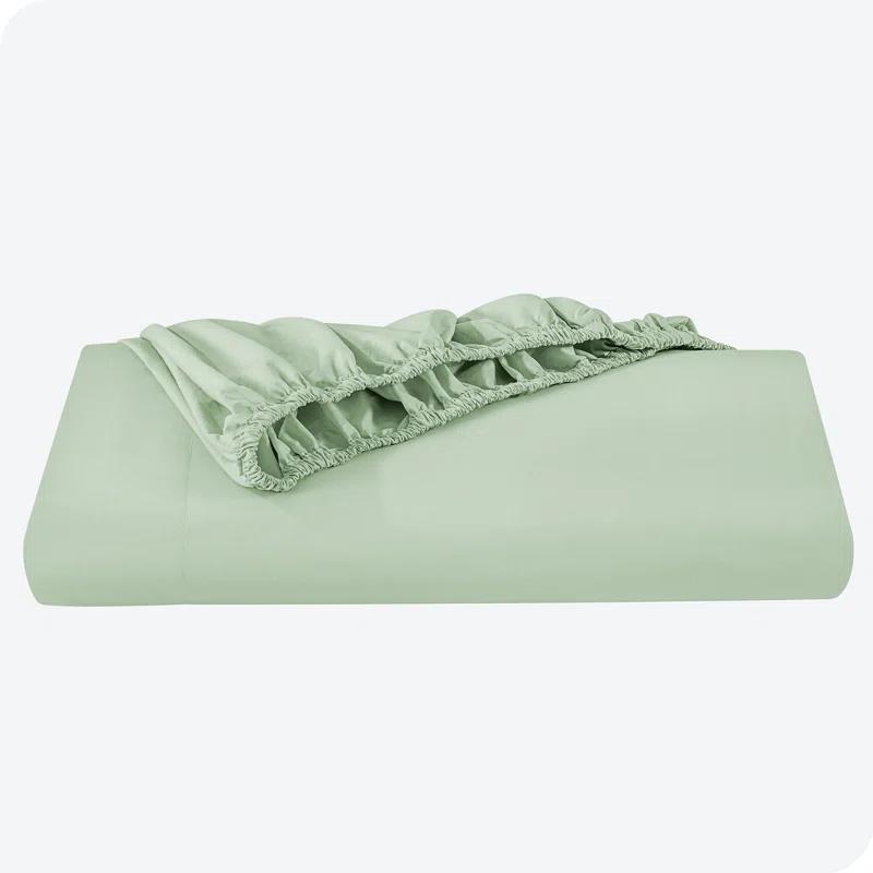 Bare Home 260 Thread Count Organic Cotton Percale Fitted Sheet