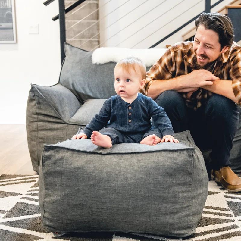 Big Joe Upholstered Pouf