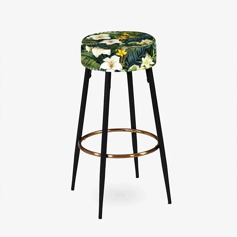Design Art Boho Botanical Oasis Palm I - Bar Stools Set Of 2