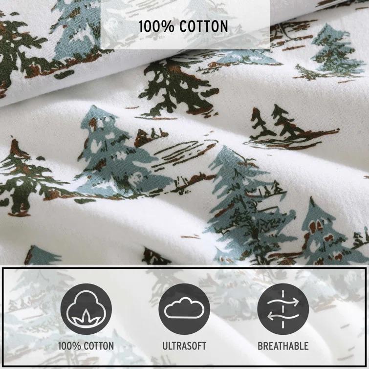 Eddie Bauer Arcadia Cozy Cotton Flannel Sheet Sets