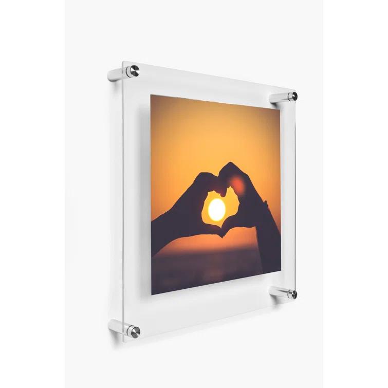 Double Panel Floating Acrylic Picture Frame