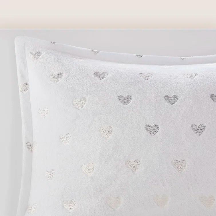 Intelligent Design Rosalie Metallic Printed Plush Comforter Set & Reviews | Wayfair