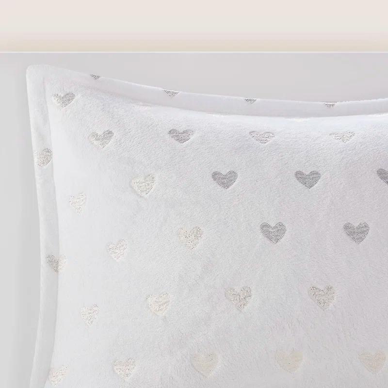 Mi Zone Rosalie Metallic Printed Plush Comforter Set