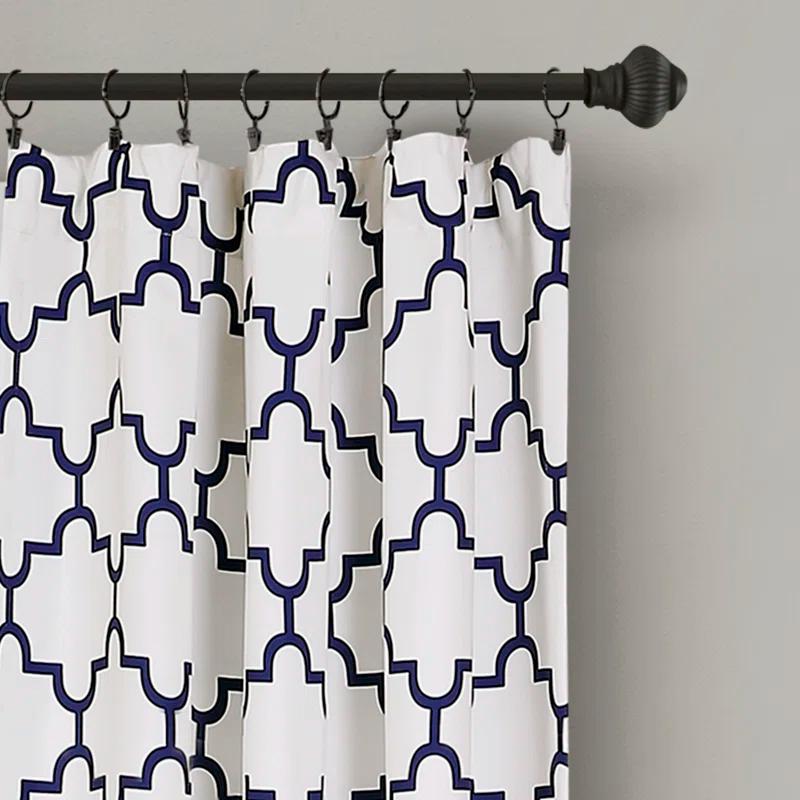 Lush Decor Geometric Room Darkening Thermal Curtain Panels (Set of 2)