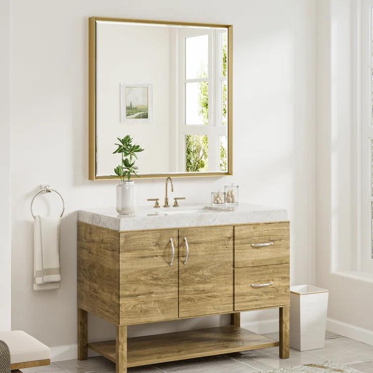 Latitude Run® Lohoski Decorative Wall Mirror Beveled Design, Bathroom Vanity Mirror Accent Mirror Finish & Reviews | Wayfair