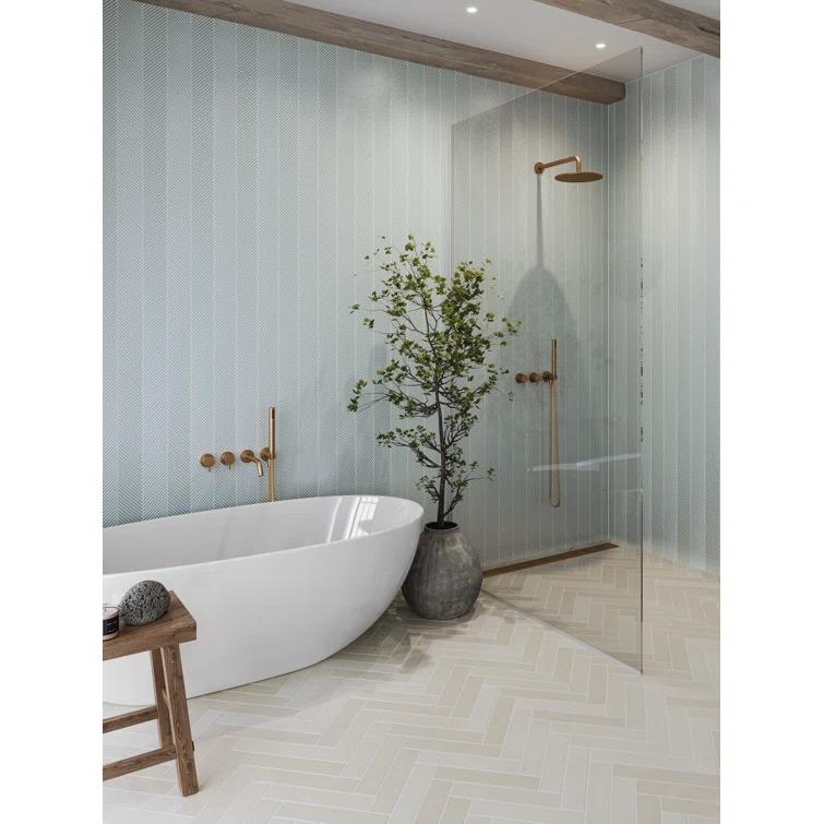 Bedrosians Kaikos 11" x 11" Glass Patterned Wall & Floor Tile