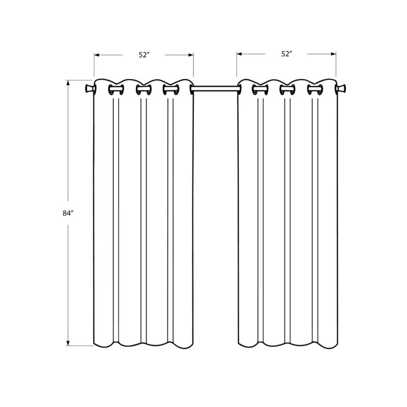 Hokku Designs Curtain Panel, 2pcs Set, (Set of 2)