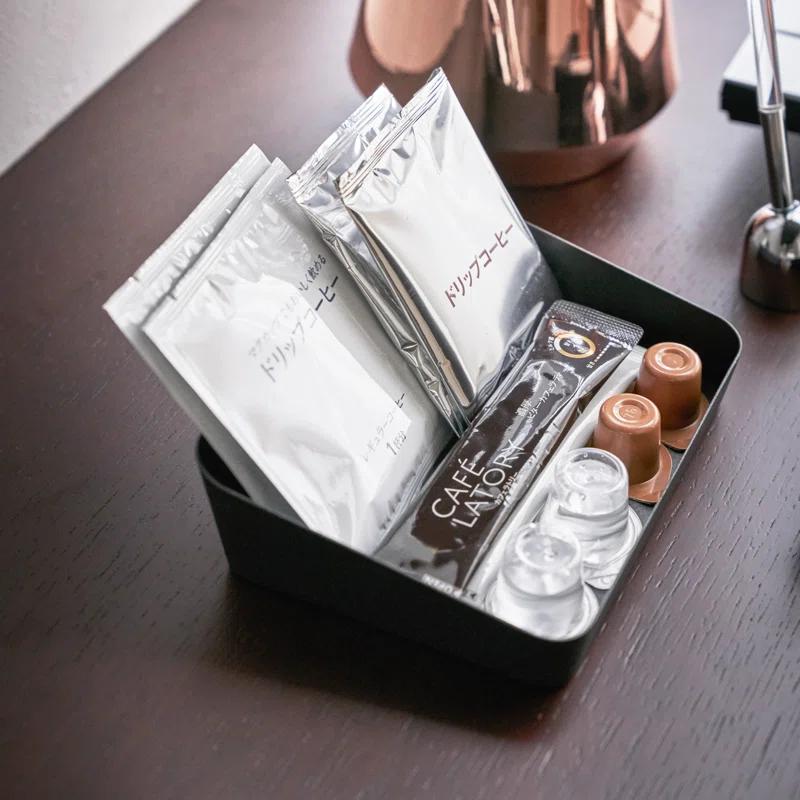 Yamazaki Home Space Saving Vanity Tray, Sloped, Steel, Large