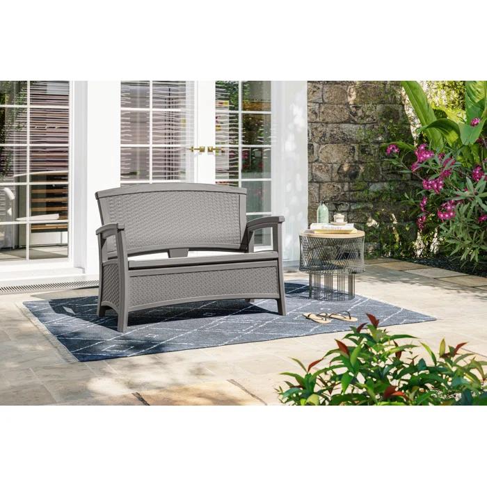 Suncast Elements 47'' Resin Outdoor Loveseat