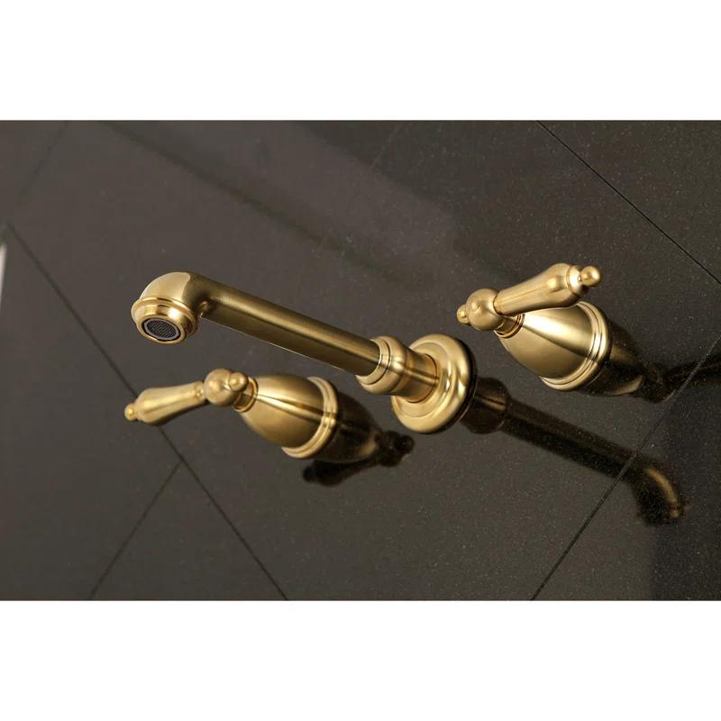 Kingston Brass English Country Two-Handle 3-Hole Wall Mount Roman Tub Faucet