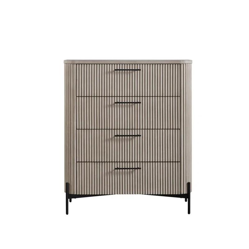 MUSSALLEM AREA RUG SPECIALIST, LLC 4 Drawer Chest - Taupe