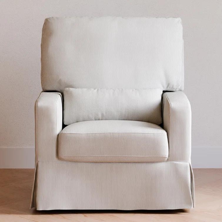 Crawford Upholstered Swivel Glider