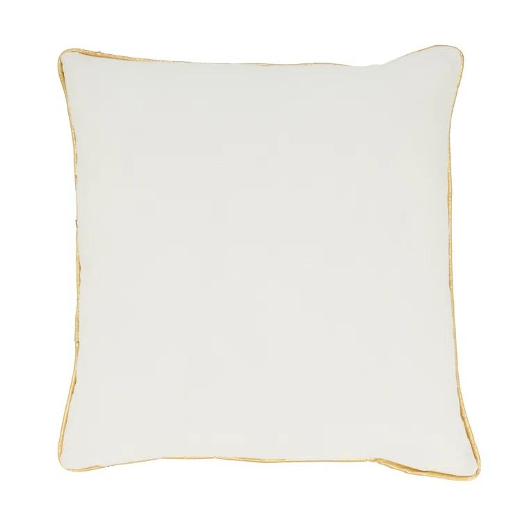 Saro Cotton Throw Square Pillow Cover & Insert | Wayfair