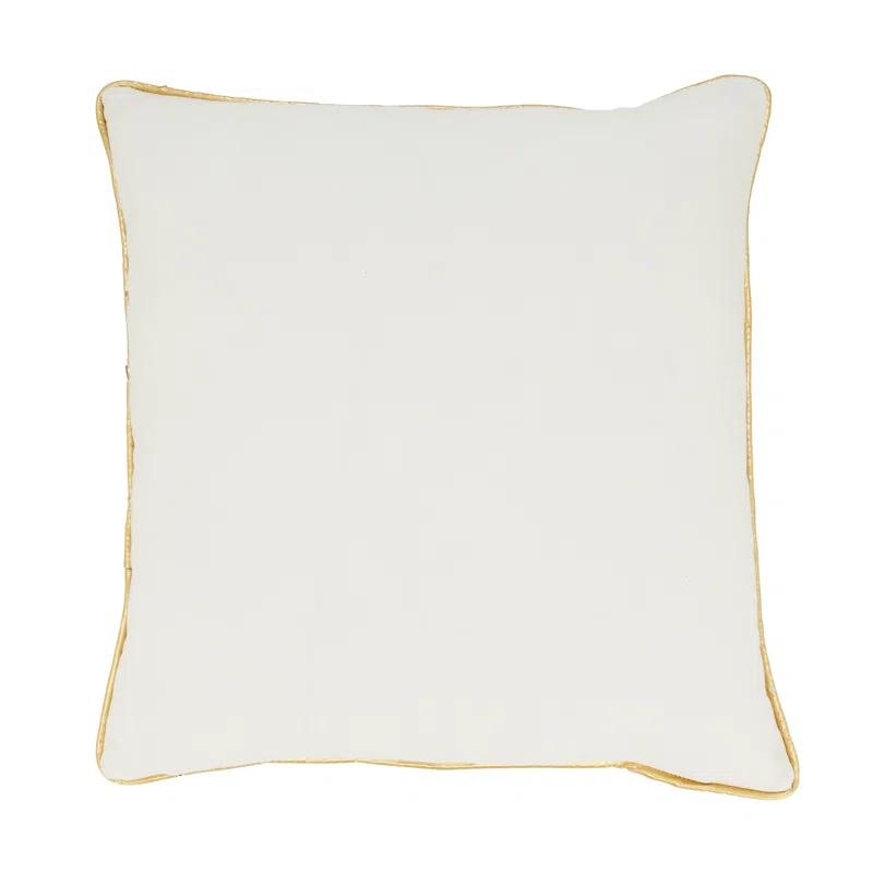Saro Cotton Throw Square Pillow Cover & Insert | Wayfair