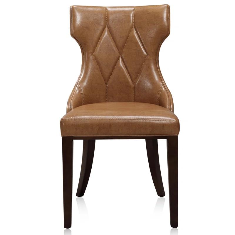 Reine Upholstered Wing Back Side chair (Set of 2)