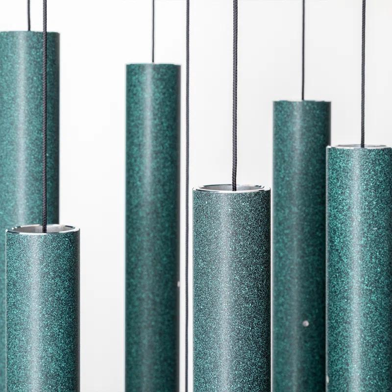 Green Aluminum 56" Wind Chime for Patio and Garden