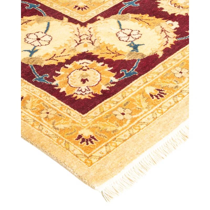 Solo Rugs Classic One-of-a-Kind Hand-Knotted New Age 8'1" x 10'7" Wool Area Rug in Beige/Ivory/Rust | Perigold