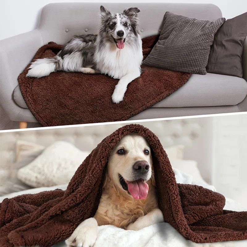 PetAmi Sherpa Fleece Pet Blanket