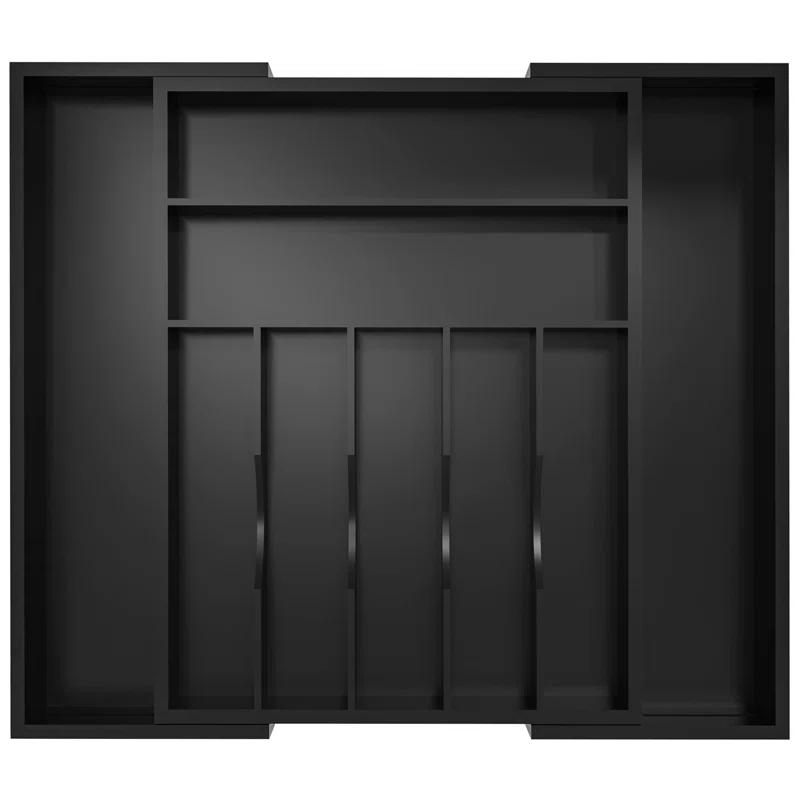 Ebern Designs Utensil Organizer Silverware Drawer Organizer - Bamboo Expandable Cutlery Tray With Dividers