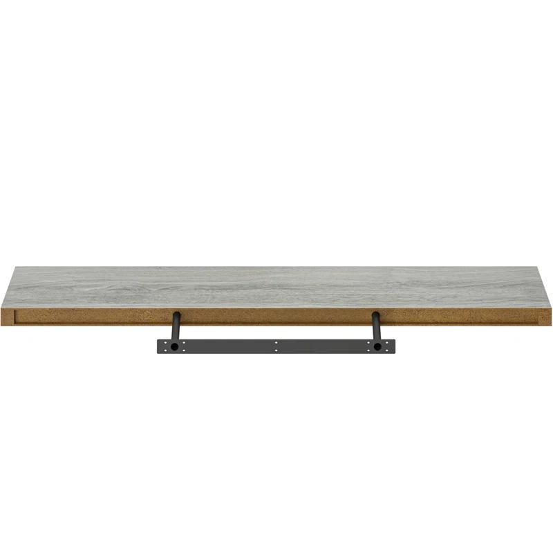 Ballucci Miami 48" W x 8" D Floating Shelves Set with Invisible Wall Mount Brackets (Set of 2)