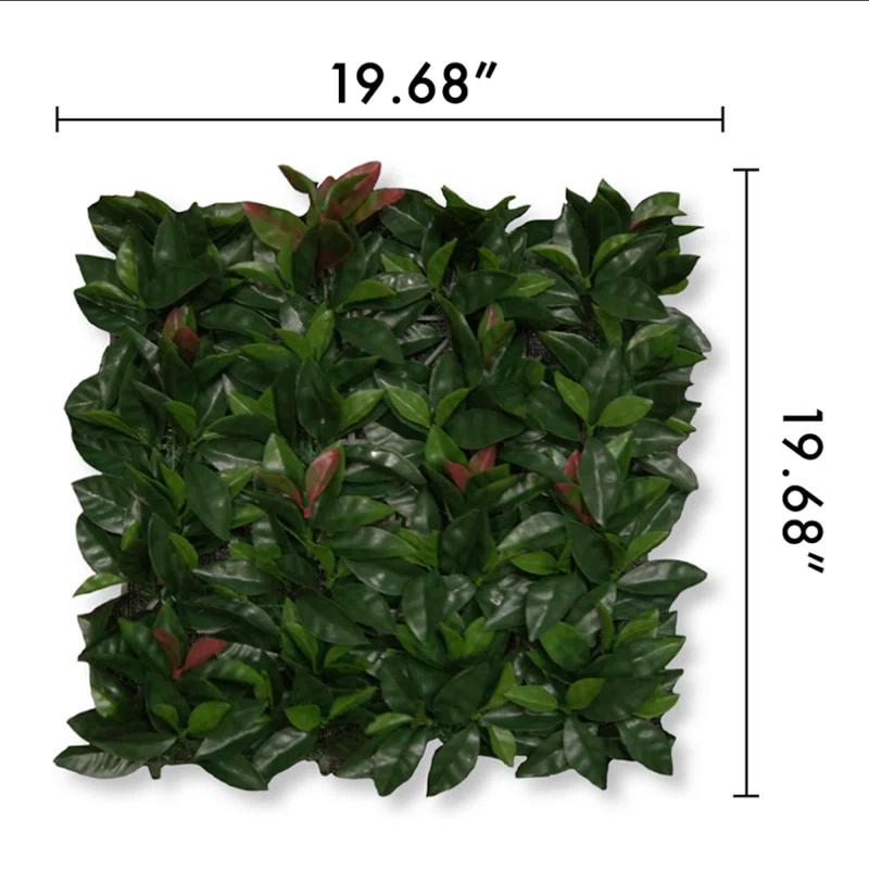 GreenSmart Dekor Artificial Leaf Laurel Polyethylene Screen Decorative Fence Panel (Set of 4)
