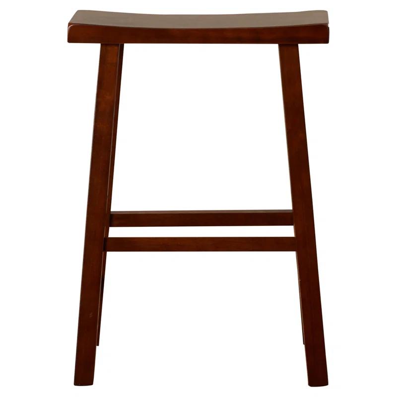 24" Saddleseat Counter Stool (Distressed Walnut)