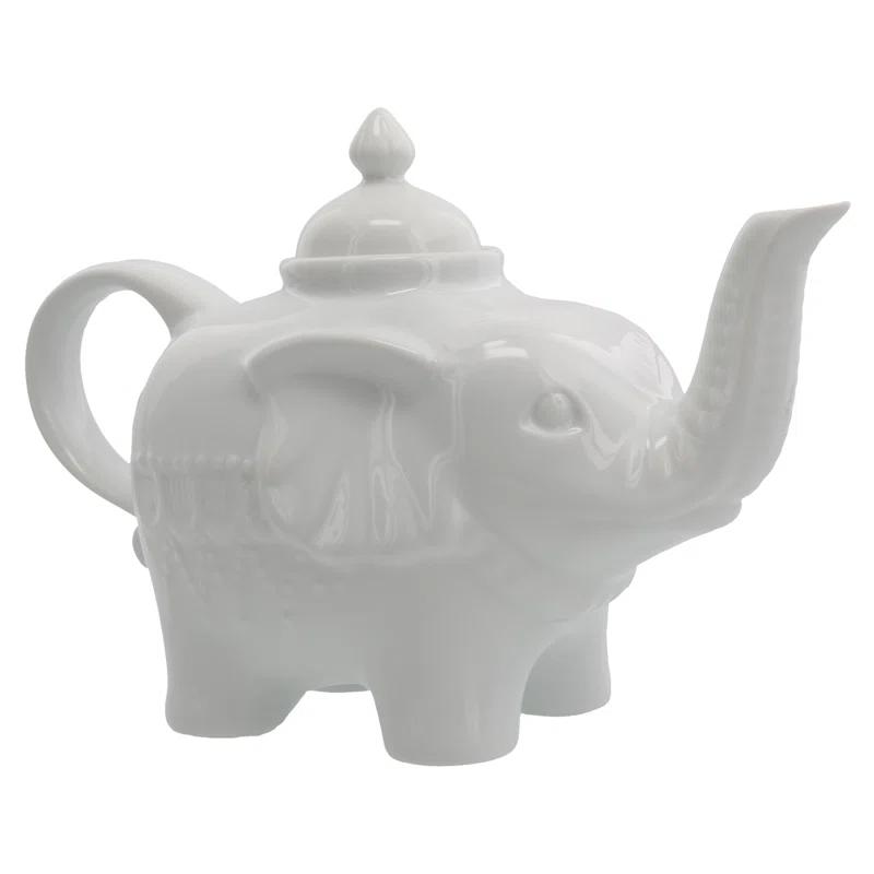 BIA Cordon Bleu BIA Cordon Bleu 28oz Porcelain Elephant Teapot,