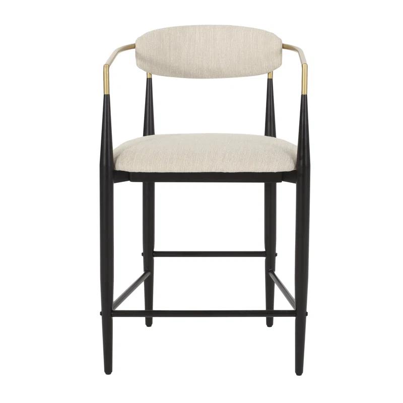 Willa Arlo™ Interiors Maconay Upholstered Counter Stool with Metal Frame (Set of 2)