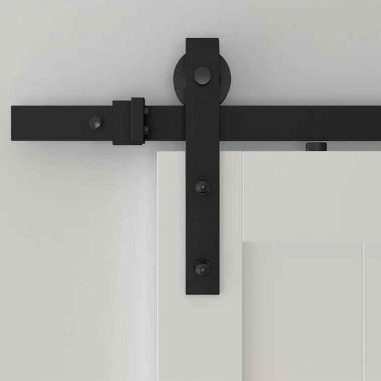 Quiet Glide 6.6 Ft. Soft Close Standard Single Barn Door Hardware Kit (Door Not Included)