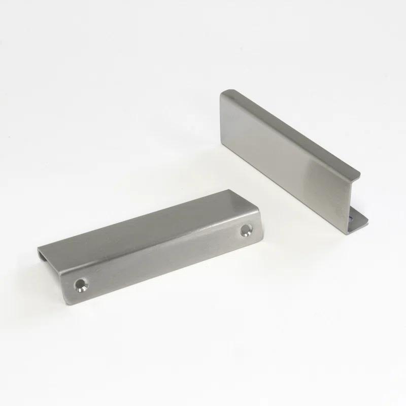RCH Supply Company Stainless Steel Modern Industrial Finger Edge Pull - PL-SS161 from RCH Supply Co (5 Sizes) (Set of 10)